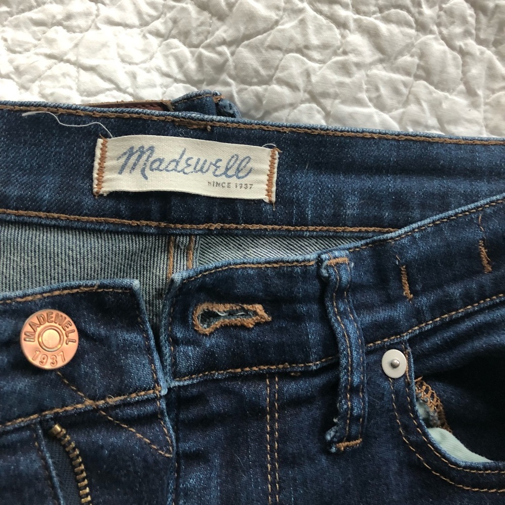 Madewell highriser skinny jeans 9”
